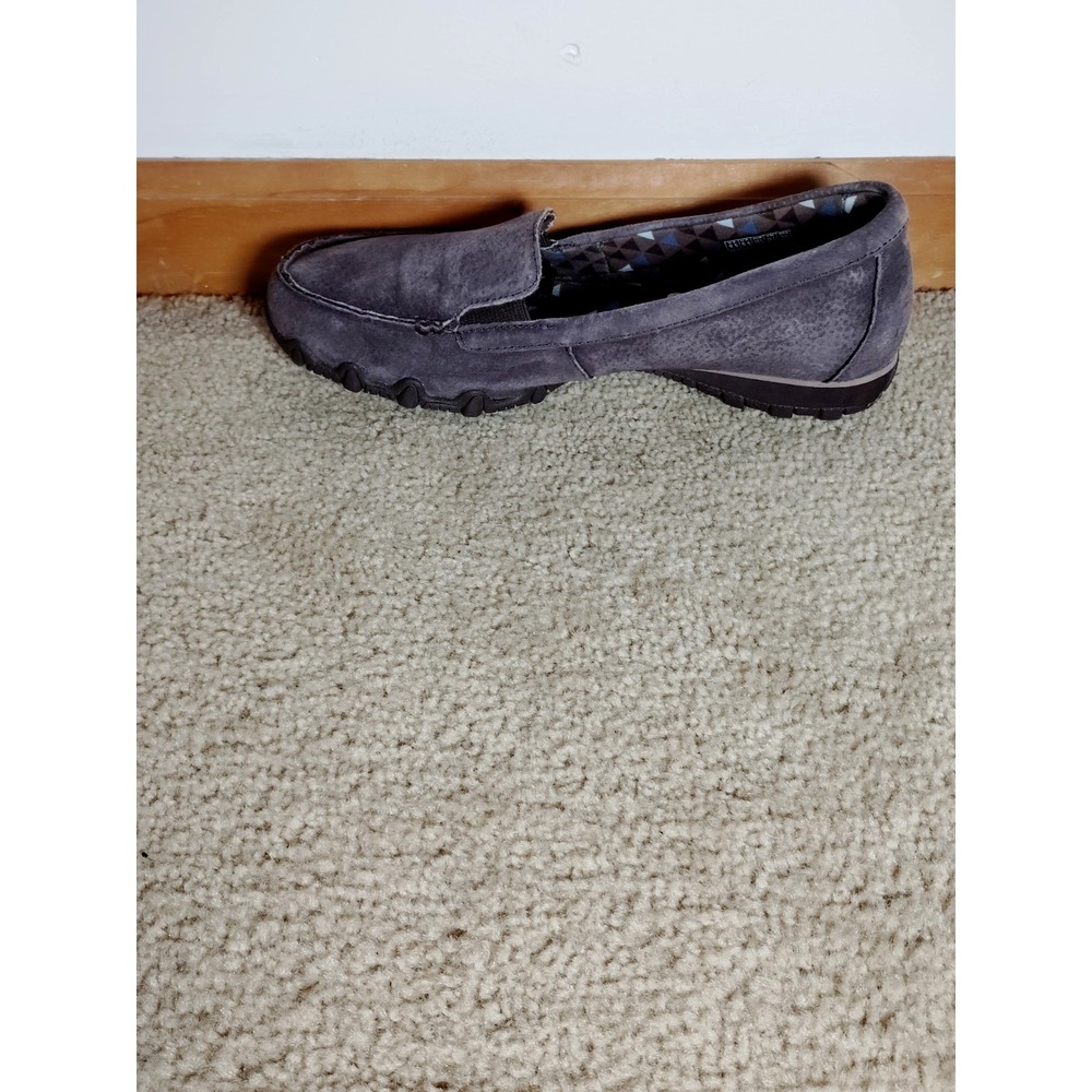 Skechers Breathe Easy Women 9.5 Suede Moccasin Slip-On Relaxed Fit Comfort Shoes - Picture 10 of 15